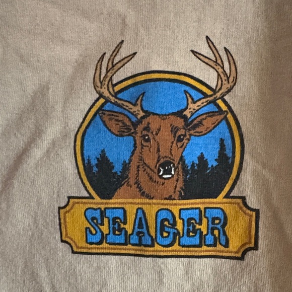Seager Tan Long Sleeve Men's Shirt - Picture 3 of 4